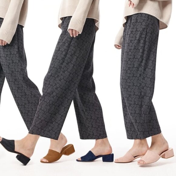 Vince Slide Sandals 5.5 Rachelle 2 Leather Block Heel Rose Gold Pebbled - Picture 3 of 8